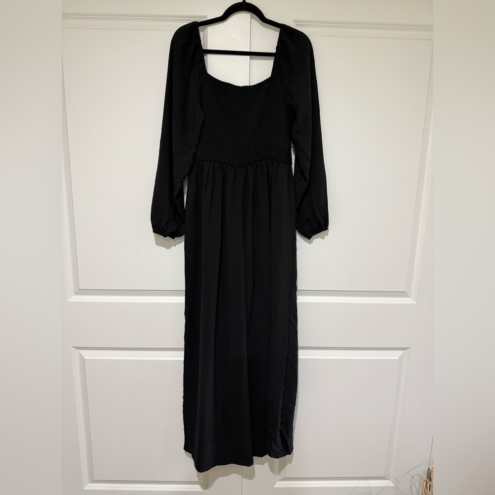 One Piece Long Sleeve Wide Leg Long Pant Jumpsuit Pant Romper With Pockets - Picture 5 of 6